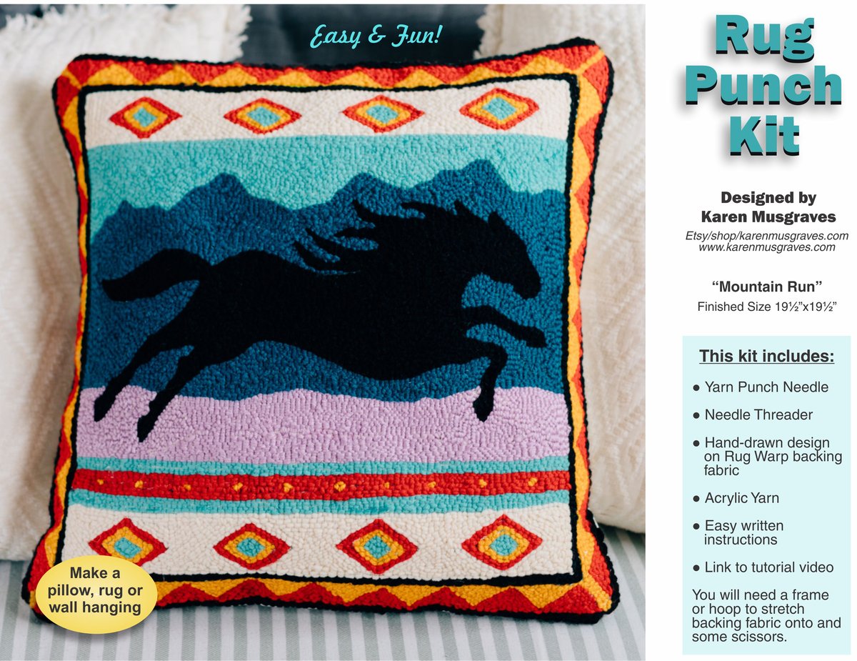 Rug Punch Kit "Mountain Run" / Karen Musgraves