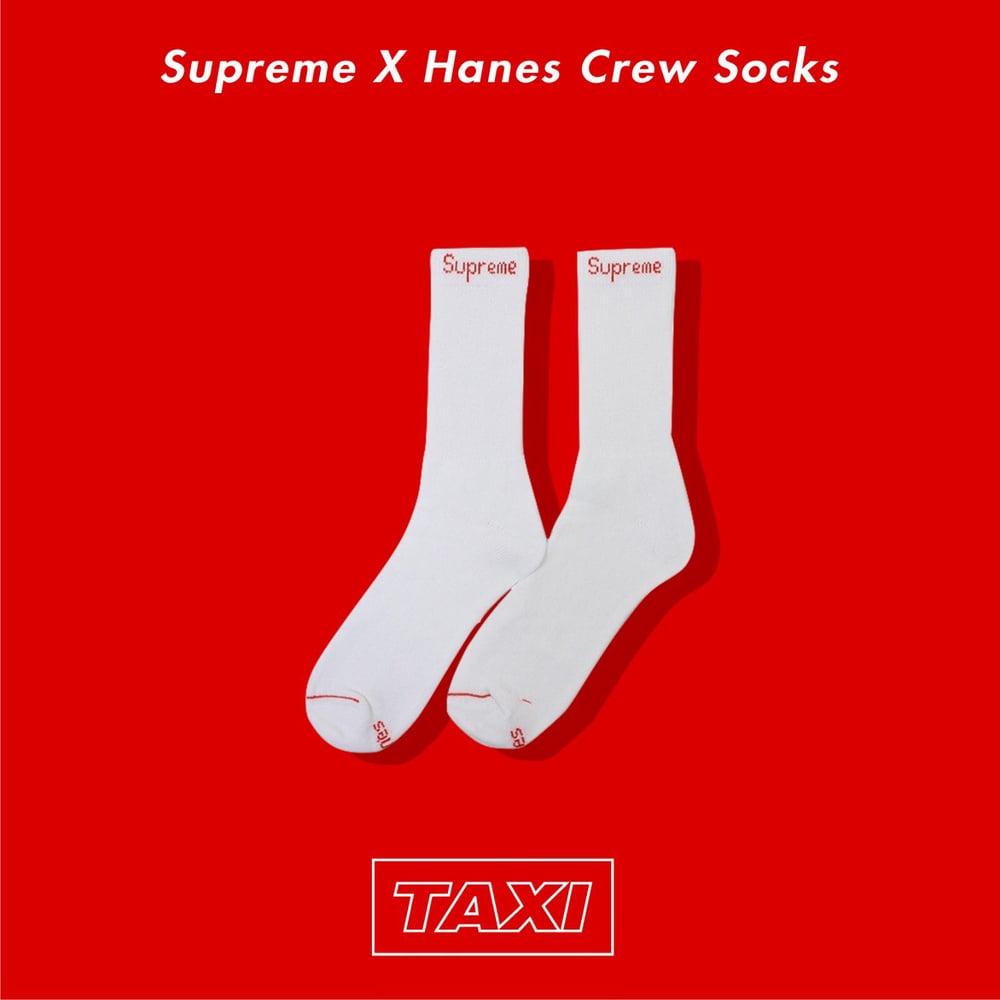 Supreme X Hanes Socks White Taxhype