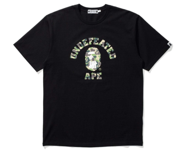 Image of Bape x Undefeated Tee Black *FREE SHIPPING*