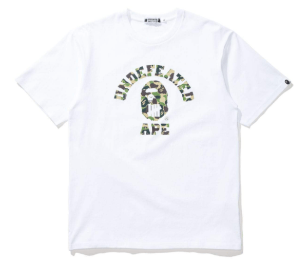 Image of Bape x Undefeated Tee White *FREE SHIPPING*