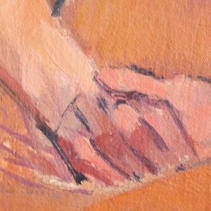 Image of Mid-century, Oil Painting Portrait of a Lady 'Honoré'