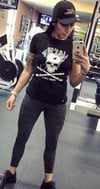 Abs X Tatts Womans Skull T-shirt (Black)