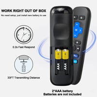 Image 5 of Remote Control for Roku TV Set Top Box STB 1/2/3/4, Express, Premiere, Ultra – with Shortcut Butto