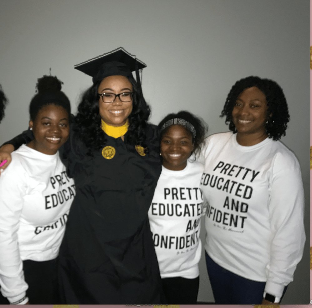 Image of Pretty Educated and Confident Crewneck/T-Shirt