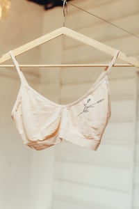 Image 1 of   Bralette With Lavender Print (In Beige)