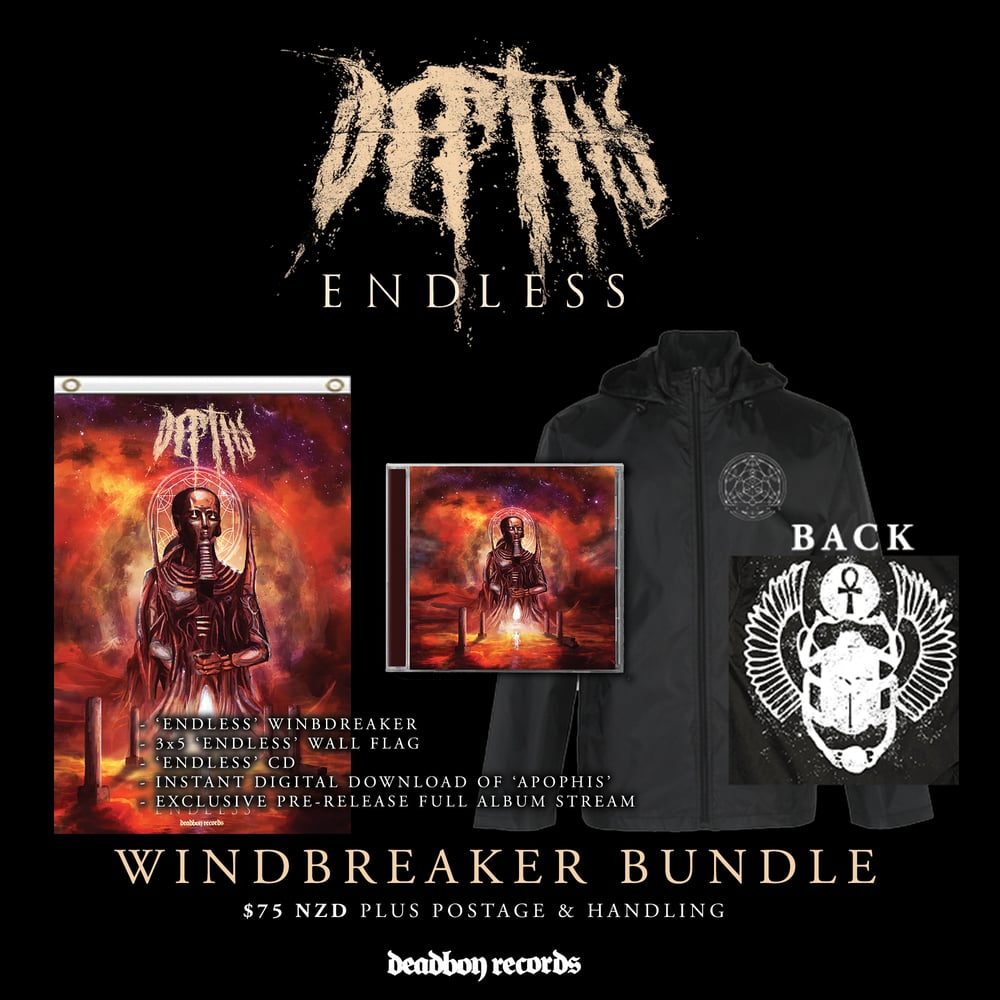 Image of DEPTHS 'Endless' CD & Windbreaker Bundle Pre-Order