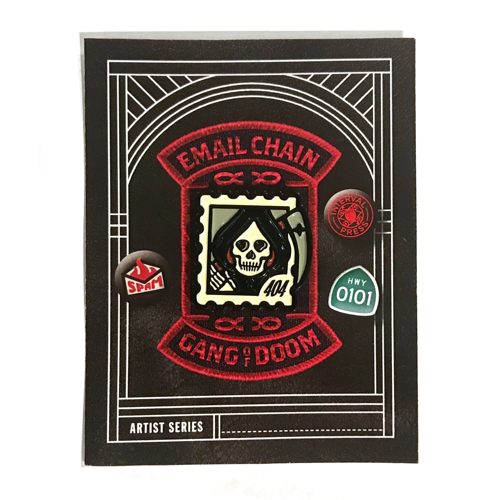 Image of Email Chain Gang of Doom Enamel Pin