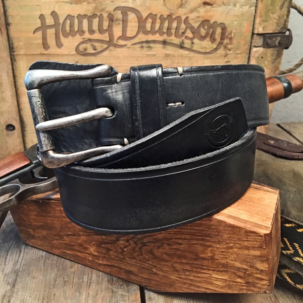 Image of THEDI LEATHERS WESTERN BELT BLACK