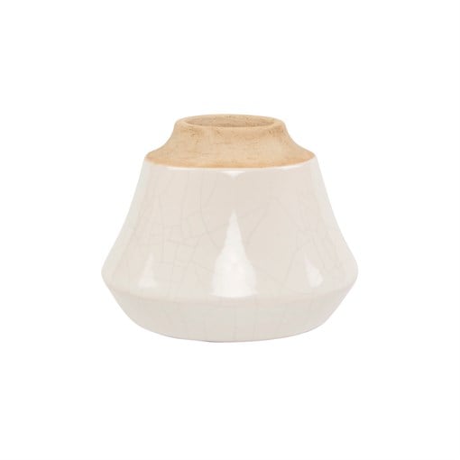 Image of White Dip Glazed Vase