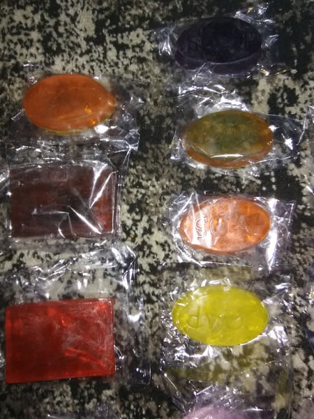 Image of Clear Jellied Multicolor Soap