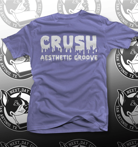 Image of Crush Aesthetic Groove White Glow in the Dark on Violet