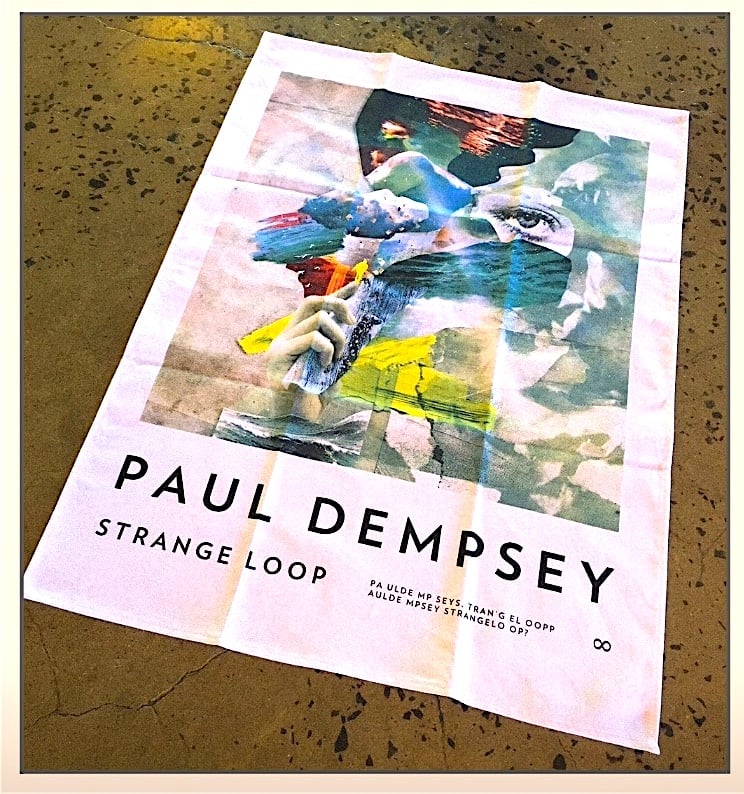 Image of Paul Dempsey Strange Loop tea towel /dish towel.