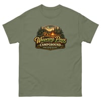 Image 1 of Whispering Pines Campground T-Shirt Forest Camping Escape Tee