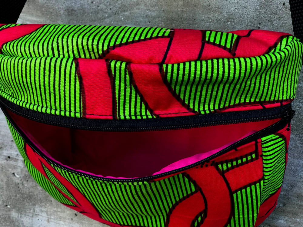 Image of Pink and green Fanny pack