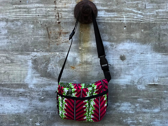 Image of Pink and green Fern Fanny pack