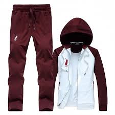 Image of Burgundy Polo sweatsuit
