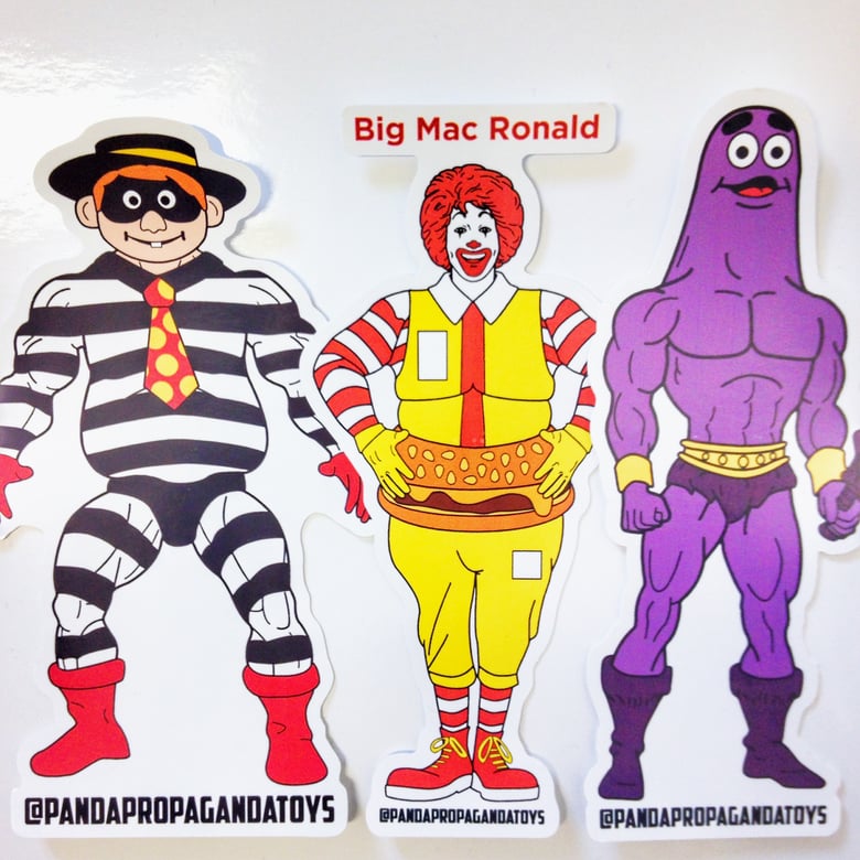 Image of Fast Food Fighters Vinyl Slaps Snack Pak