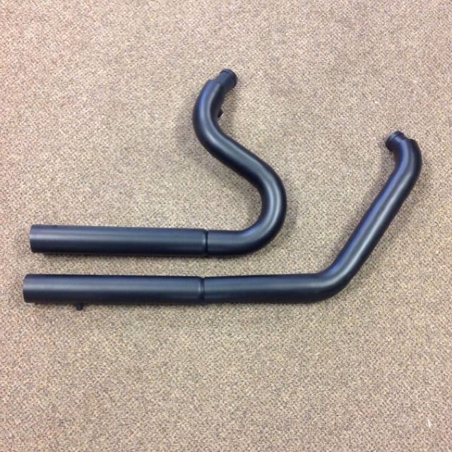 Image of Snub Nose Exhaust for HD Softail models (Black or Chrome Available)