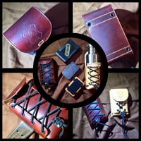 The Corset - Modular leather container pouch (for survival tins, bottles...)