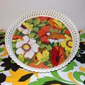 Image of Round Flower Power Serving Tray