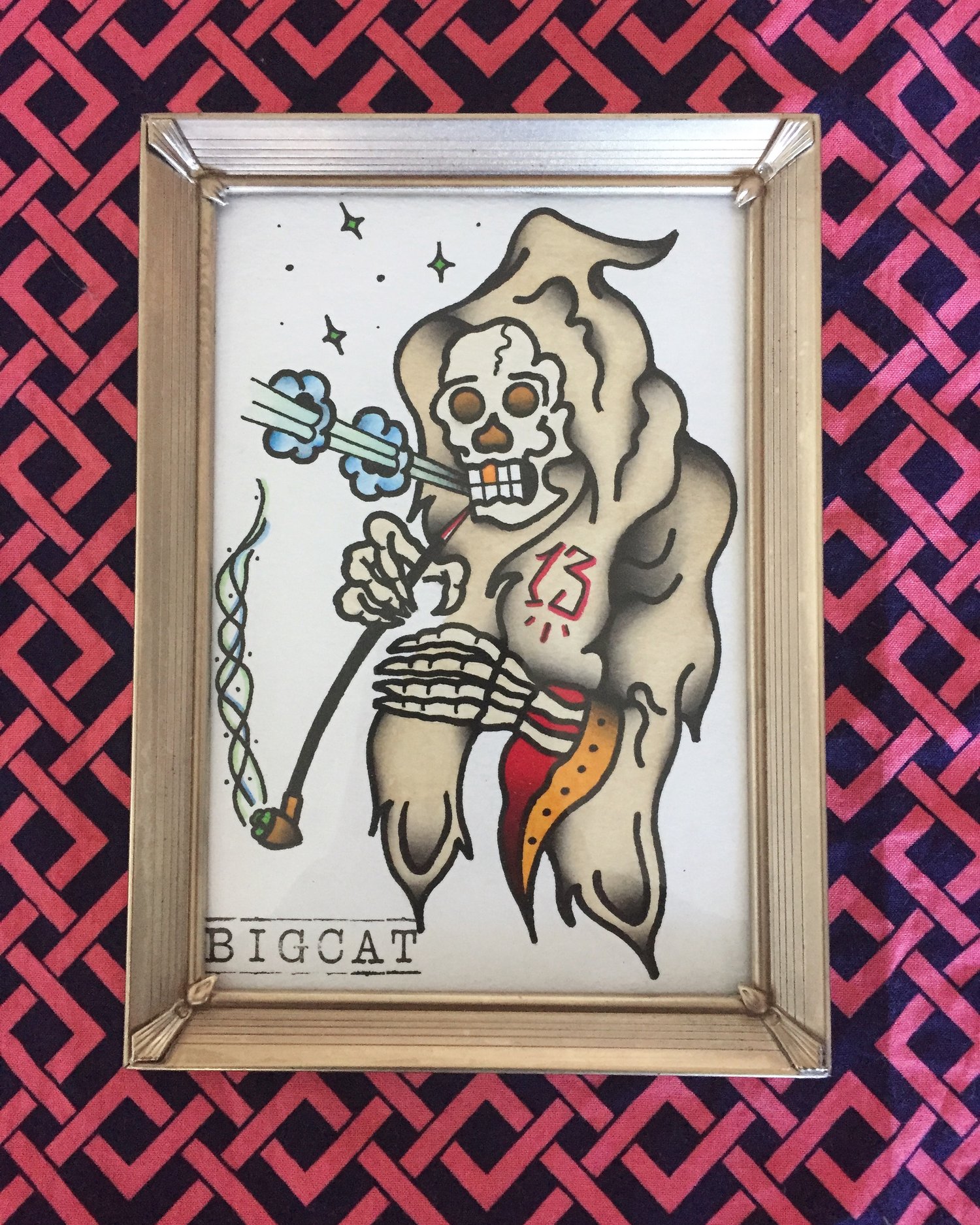 Image of Smoking grim reaper