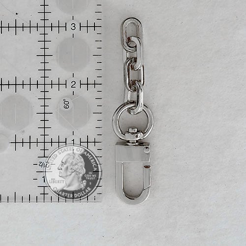 Image of Chain Strap Extender Accessory for Louis Vuitton & More - Elongated Box Chain with #16C LG Hook
