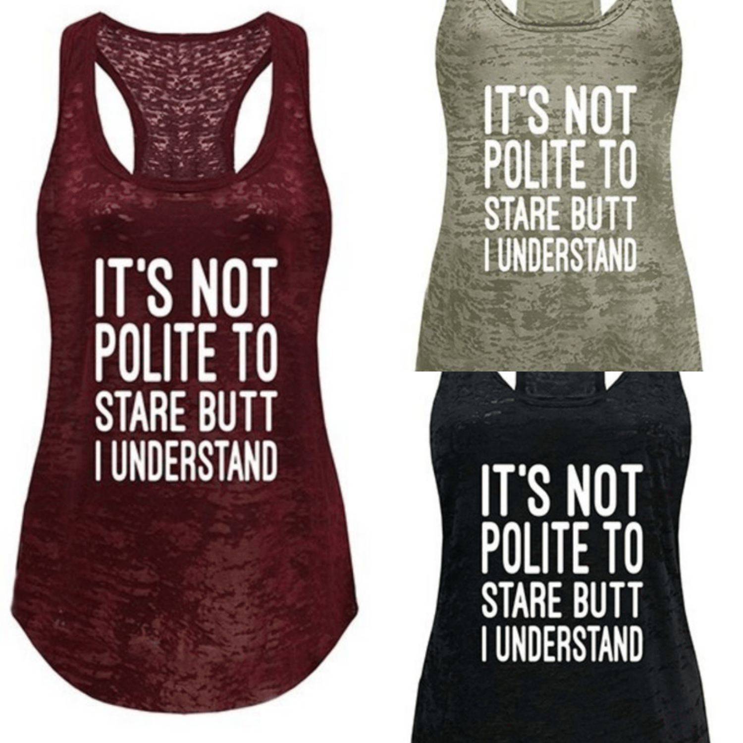 Image of "Not Polite to Stare" Tank