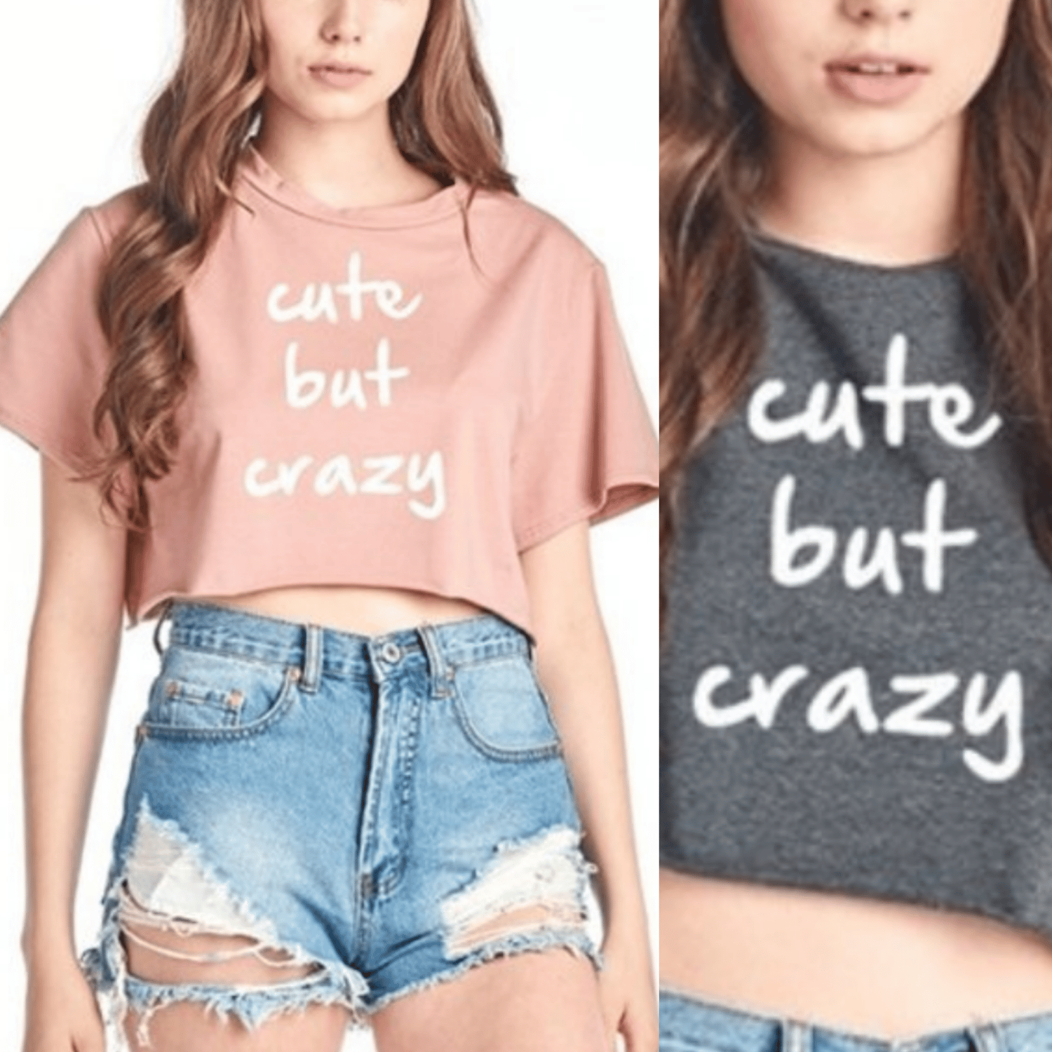 Image of "Cute but Crazy" Crop Top