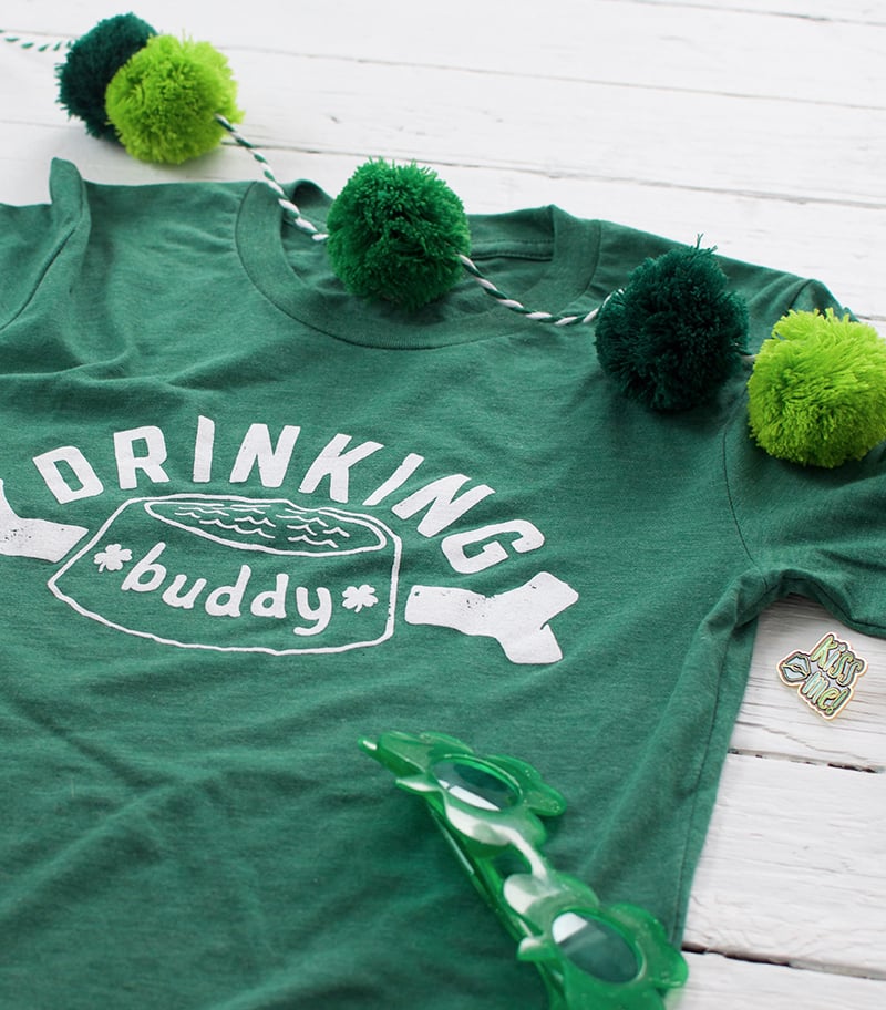 Image of Green Drinking Buddy Tee
