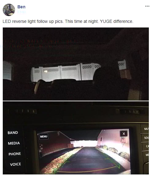 Image of Bright Error Free Reverse LEDs Fits: Volkswagen Atlas