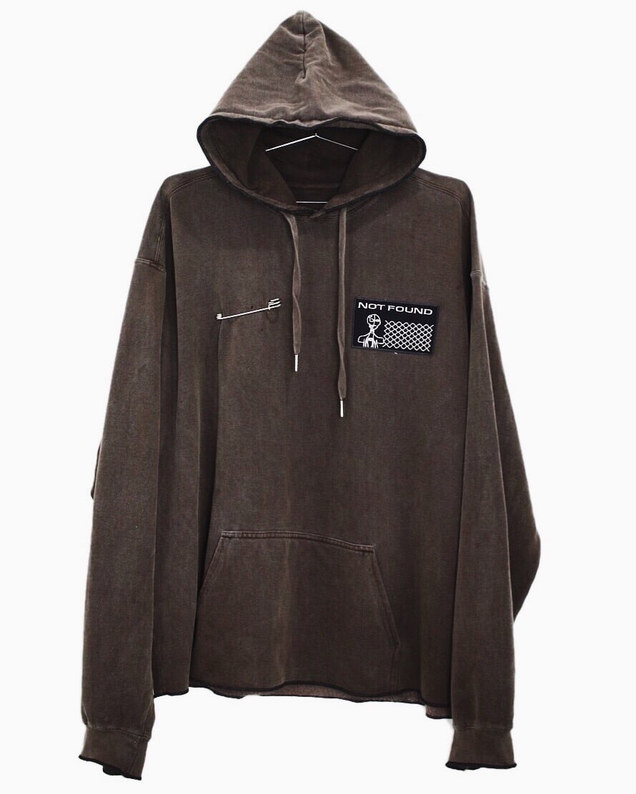 OVERLOCK HOODIE - GARMENT DYED - CHOCOLATE | LUCID 777