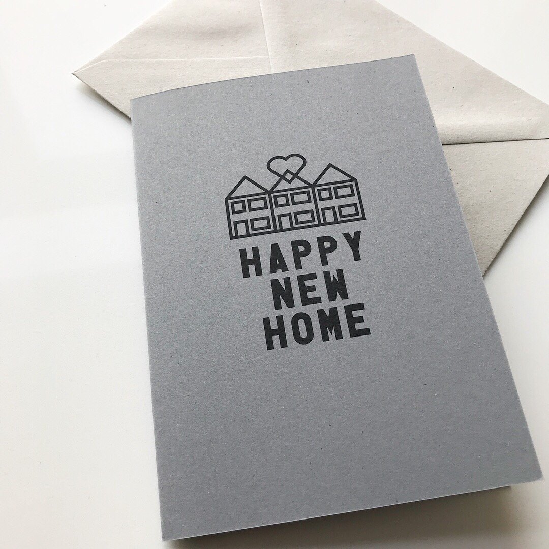 Image of TERRACE Happy New Home card range by fingsMCR