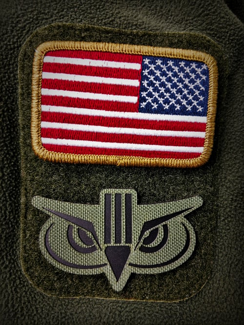 Image of SC[O]UT OWL PATCH - OD GREEN