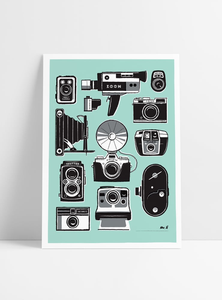 Image of Retro Camera Screen Print