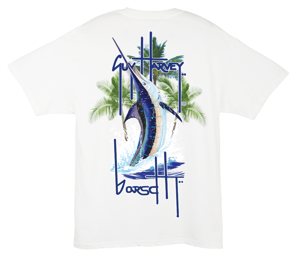 Image of Guy Harvey Pocket Tee (White)