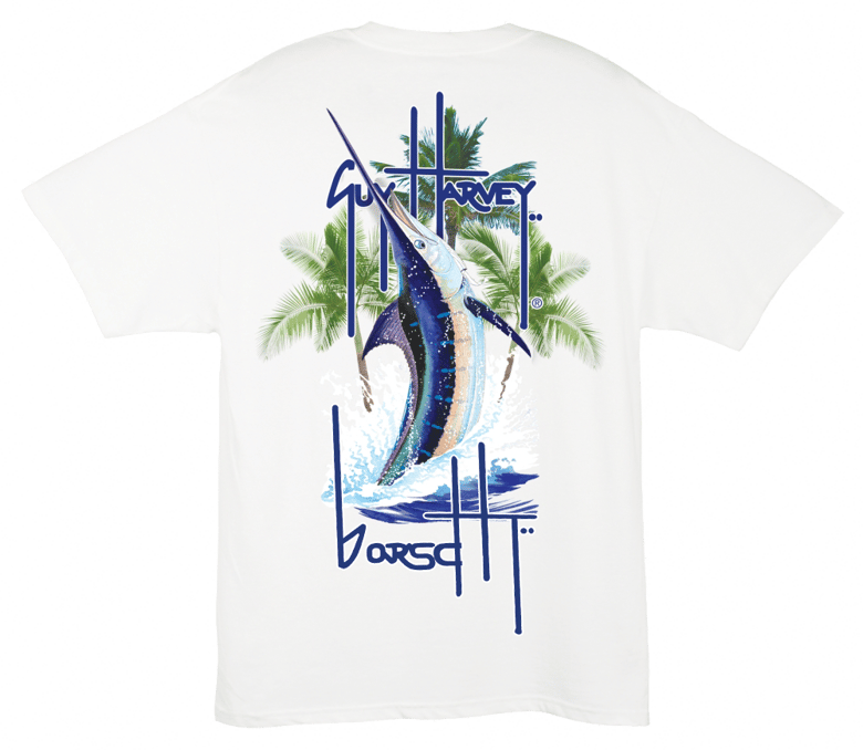 Image of Guy Harvey Pocket Tee (White)