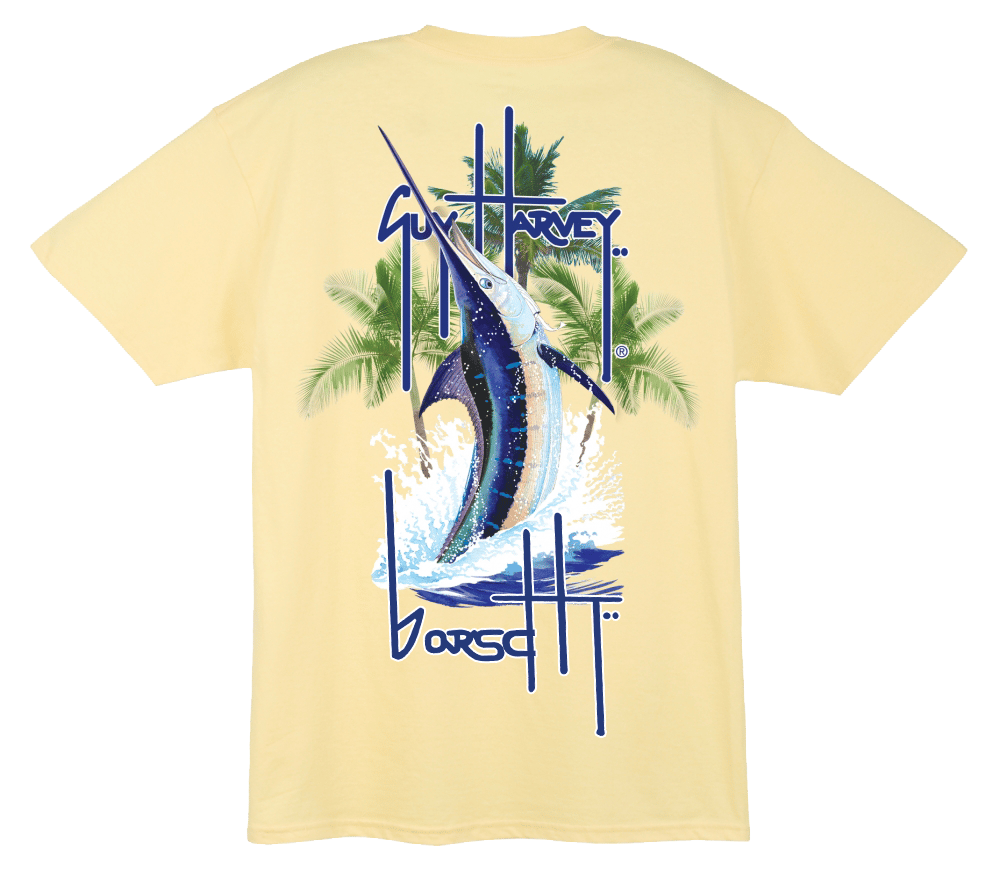 Image of Guy Harvey Pocket Tee (Yellow)