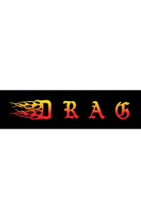 Image of Drag Flaming Tribal Sticker