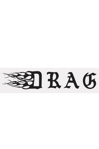 Image of Drag Tribal Sticker - Black