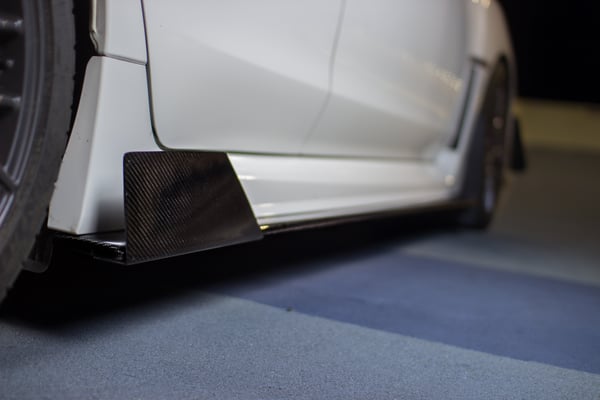 Image of Subaru WRX/STI Carbon Fiber Side Splitter Extensions