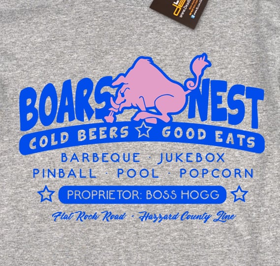 Image of Boars Nest T-shirt - Inspired by The Dukes of Hazzard