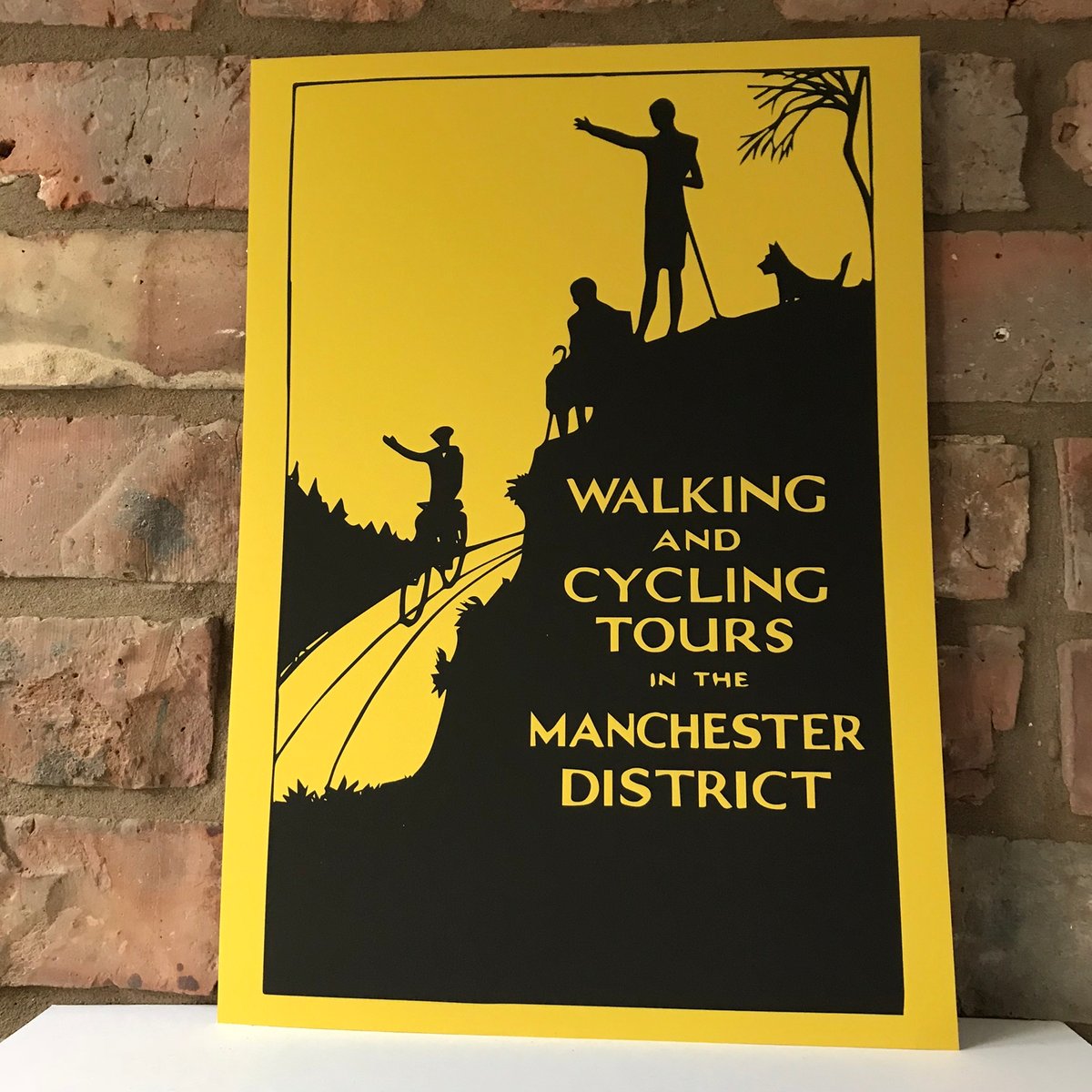 Image of MANCHESTER DISTRICT ART PRINT IN MUSTARD
