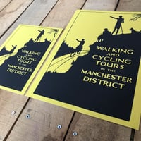 Image 2 of MANCHESTER DISTRICT ART PRINT IN MUSTARD