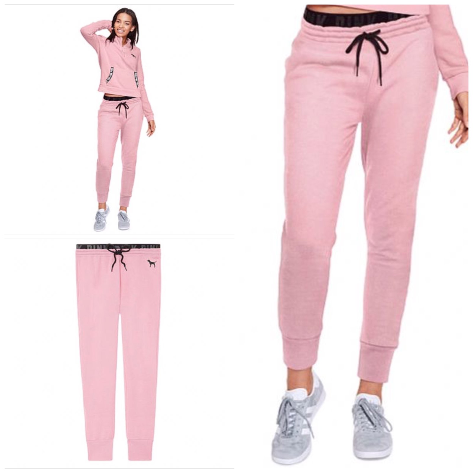 pink high waist skinny jogger