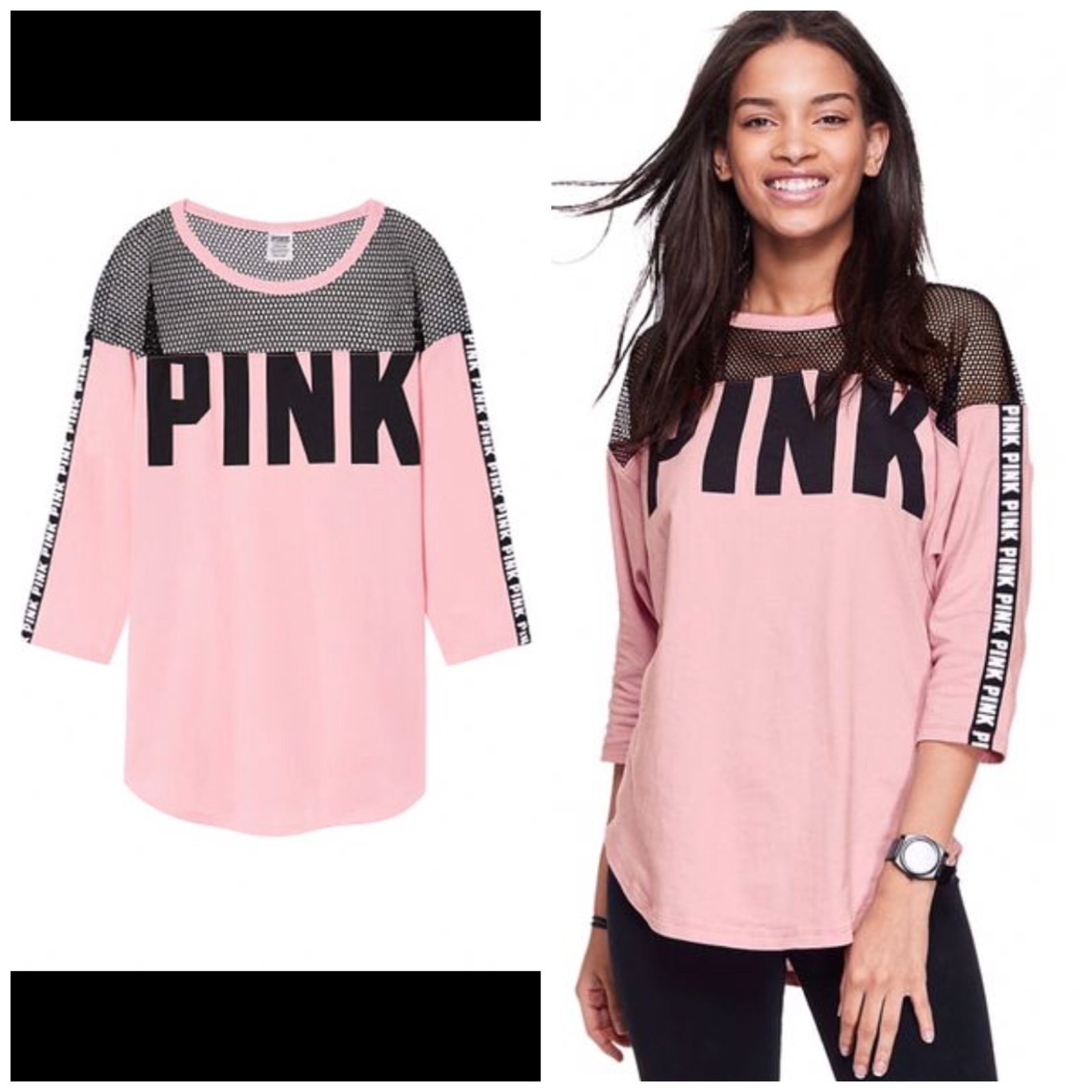 victoria secret pink jersey shirts