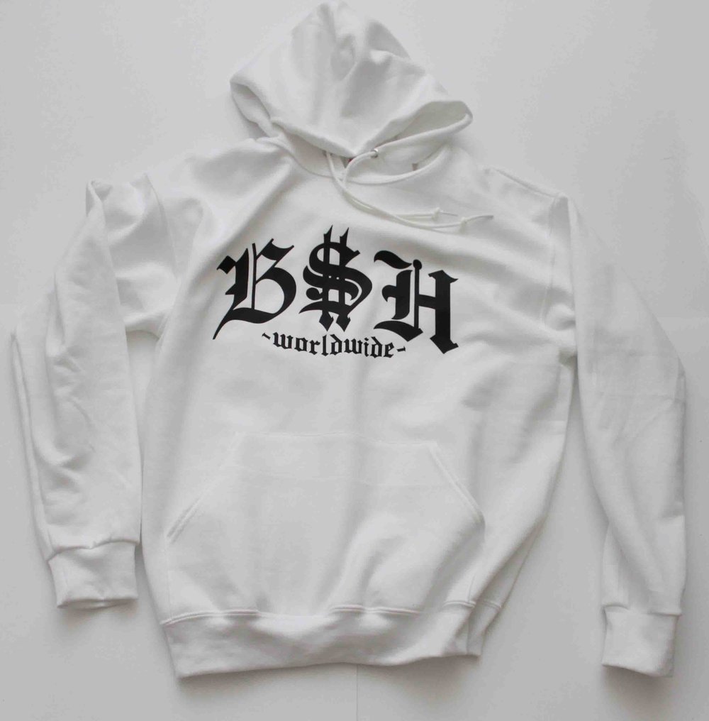 Image of B$H OG WORLDEWIDE WHITE SWEATER