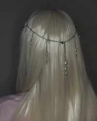 Image 4 of Silver Spider Web Head Piece 