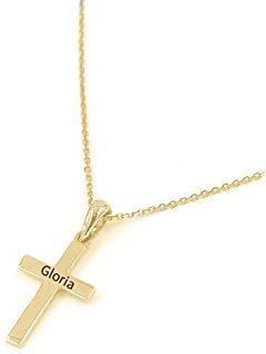 Image of Cross Name Necklace