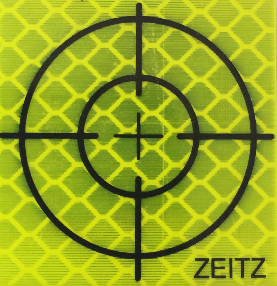 Image of RETRO TARGET CROSS-HAIR FLURO YELLOW 20pack