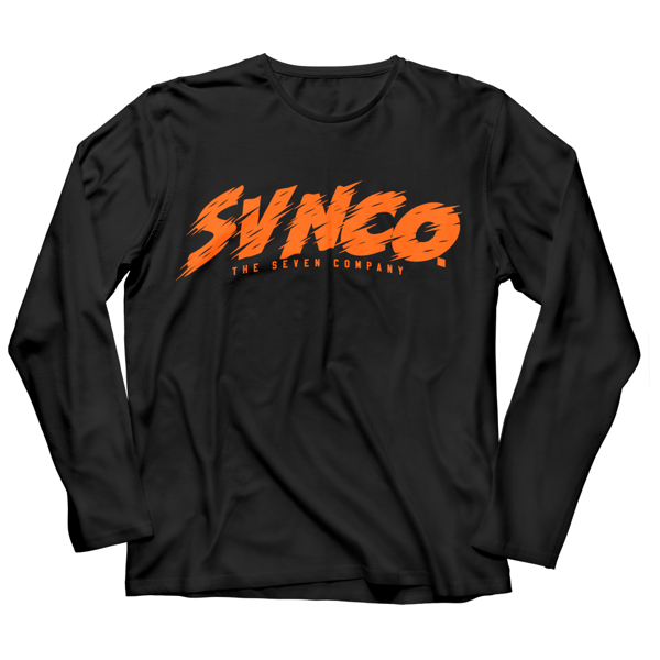 Image of SVNCO "ORANGE RUN" BLACK LS